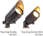 VOLT Top Dog 12V Cast Brass Mini Outdoor Spotlight (Black) - Image 6