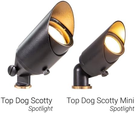 VOLT 12V Top Dog Outdoor Mini Spotlight (Black) & 4W 2700K MR11 LED Bulb - Image 6