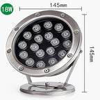 Submersible LED Fountain Lights - Swimming Pool Light, AC12V/24V RGB with Remote Control Pond Spotlight, IP68 Waterproof Underwater Landscape Light, Eclairage Sous Marin(Green Light,18W) - Image 2