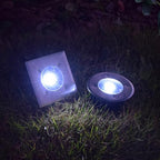DOITOOL Flat Solar Lights Outdoor Pathway: 4PCS Lights Outdoor Waterproof Solar Ground Lights - Solar Disk Light for Pathway, Yard, Lawn - Image 5