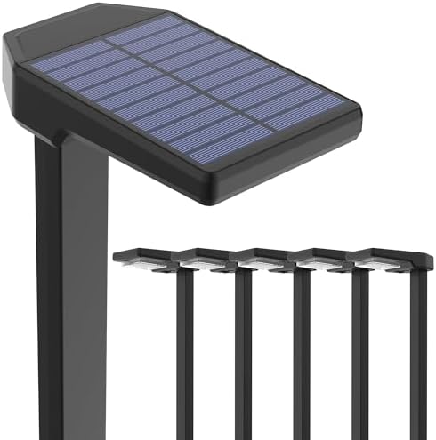 AUDERWIN Solar Pathway Lights Outdoor, Smart Color Changing 9-in-1 Modes by AUDERWIN