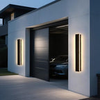 Modern Outdoor Wall Lights - 2pack 39inch 3000K Black Exterior Light Fixtures Wall, Porch Lights Outdoor Wall Sconce, Patio Long Strip Wall Light Fixtur Outside for Garage, House(4.72 Inch Wide) by NIUZDU