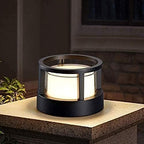 IP65 Waterproof Round Outdoor Garden Post Bollard Light Residential Lighting Column Lamp Aluminum Pathway Driveway Floor Lawn Landscape Lighting E27 Decoration Pillar Lantern Stigma Lamps,Small,Fr by Unknown