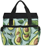 Fruit Avocados Garden Tool Bag Tote for Men Women Multiple Pockets Wide Mouth Heavy Duty Waterproof Tool Organizer Bag for Outdoor Lawn Yard Portable Gardening Storage With Elasticbands by Unknown