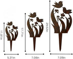 Rustic Bird & Flower Metal Garden Stake, Yard Art Gift, 17.71in - Image 7