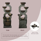 Bumilgar Outdoor Freestanding Water Fountain Large Garden Feature - Image 5