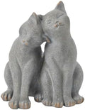 Cat Garden Statues Outdoor Cat-Figurines - Garden Decorations 8.5 x 8 x 10.5 in Resin Kitten Couple Sculpture Cats Statue for Farmhouse Outside Backyard Lawn Gift for Kitten Lovers Newman House Studio by NewmanHouseStudioLLC