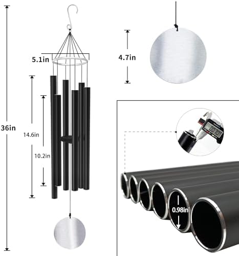 ASTARIN Wind Chimes Outdoor Large Deep Tone - Image 6