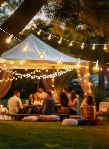 Brightown Outdoor String Lights, 69FT G40 LED IP65 Waterproof Patio Lights - Image 5