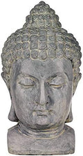 John Timberland Meditating Buddha Head 18 1/2" High Outdoor Statue by JohnTimberland