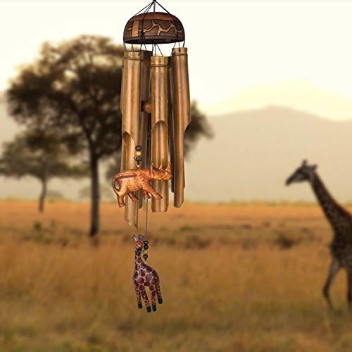 Woodstock Chimes Asli Arts Collection, African Trio Bamboo Chime, 32'' Bamboo Wind Chimes for Outdoor, Patio, Home or Garden Décor (CAT601) - Image 3