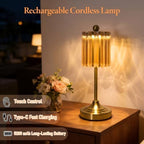 Small Vintage Cordless Table Lamp (Amber-01, 1 Pack) - Image 6