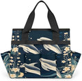 Dolphin Garden Tool Bag Organizer Heavy Duty Sea Ocean Theme Gardening Tote Bag with 10 Pockets for Women Men Gardening Gifts by Home