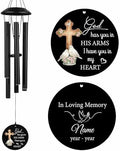Custom Sympathy 32" Wind Chimes for Loss of Mom Dad with Pigeon by Astarin