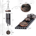 Vanquer Gift Wind Chimes for Outside - 30'' Wind Chimes Outdoor Clearance, Windchimes Outdoors, Memorial Wind Chimes, Sympathy Gift, Patio, Home Décor, Vintage Black (30" Tree of Life) - Image 2
