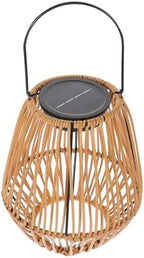 Outdoor Solar Lantern Rattan Woven LED Garden Solar Lights Hanging Decorative Patio Courtyard Lamp with Battery Box for Outdoor Lighting by CORHAD