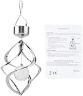 Rengue Mobile Hanging Windbell, Chimes Changing Light LED Wind Lamp with Rechargeable Battery 14 Inch for Garden Patio Outdoor Decoration Mobile Hanging Windbell, Solar Powered by Rengue