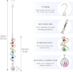 5 Pack Crystal Suncatcher Gazing Ball Spiral Wind Spinner Garden Decor - Image 6