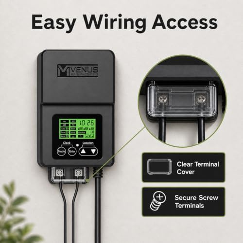 VENUS MANUFACTURING 120W Low Voltage Landscape Lighting Transformer 12V - Image 6