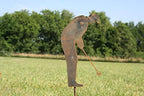 Hobby and Leisure Style Rustic or Powder Coated Metal Garden Stake or Stand (Small Golfer 24" Tall Including Stake, Naturally Rusted) - Image 6