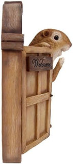 Design Toscano QM2673800 Garden Greetings Squirrel Welcome Tree House Door Sculpture,Full Color - Image 5