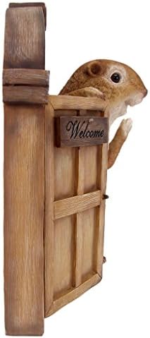 Design Toscano QM2673800 Garden Greetings Squirrel Welcome Tree House Door Sculpture,Full Color - Image 5