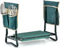 Goplus Garden Kneeler and Seat, Foldable Garden Bench for Kneeling & Sitting, Widened 8" EVA Soft Foam Pad, Heavy-Duty Garden Stool w/ 2 Large Tool Pouches, Gardening Gift for Women Men Seniors by Goplus
