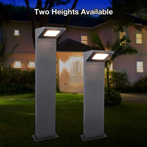 27.5" Modern LED Outdoor Path Lights - Waterproof IP54 Bollard Lighting for Garden, Driveway & Courtyard Decor, 3000K Warm White, Landscape Lighting Solutions - Image 4