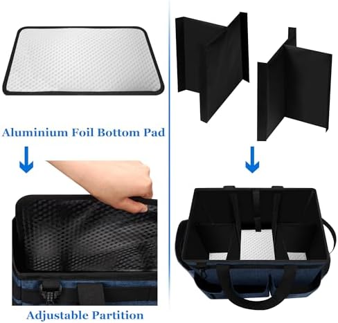 Joe & JoseRin Hot Tub Chemical Storage Bag, Pool Cleaning Caddy Tool Organizers Bag, Essential Spa Accessories with Pockets Handle, Heavy Duty Multifunctional Storage Garden Carry Tote Bag - Image 2