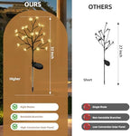 Solar Garden Lights Outdoor Decor, Waterproof Solar Flowers for Outside Yard Patio Lawn Pathway, Decorative Fairy Lights for Christmas Thanksgiving Decorations, Gardening Gifts for Women Warm - Image 3