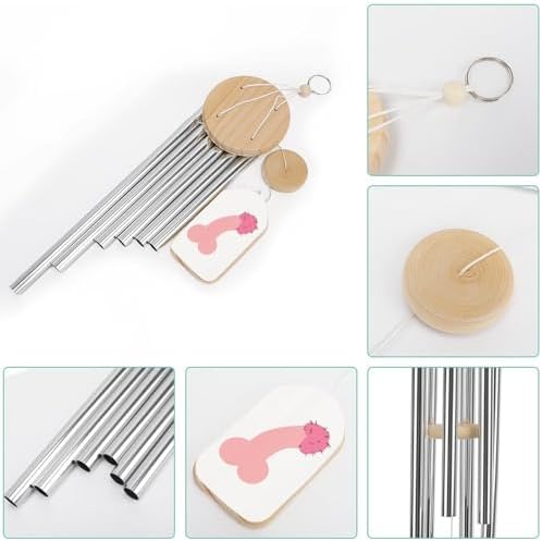 Cute Penis Dick Wind Chime Memorial Zen Atmosphere Hanging Decoration for Garden Yard - Image 3