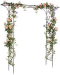 VINGLI Garden Arbor, Arch Archway for Wedding Ceremony Party, Steel Garden Trellis for Plant Climbing, Christmas Garden Decorations Pergola for Garden, Backyard, Lawn, Arch for Hallowmas (Bronze) by VINGLI