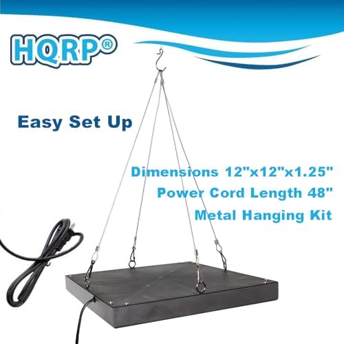 HQRP 14W 225 LED Blue + Red Spectrum Hydroponic Plant Grow Light Panel/Lamp - Image 7