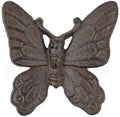 Small Cast Iron Butterfly Wall Decor Plaque Antique Brown Finish Garden Decor -cirasanyoe by Unknown