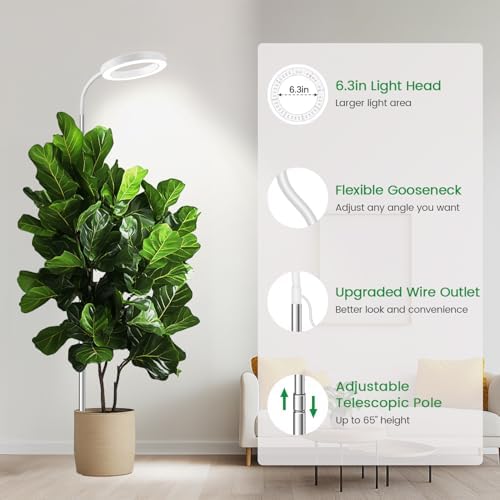 Garpsen 6000K Grow Light with Gooseneck, for Large Plants, 2Pack - Image 5
