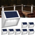 JSOT Solar Deck Lights Perfect for Fence, Step, Stair Decor-Cool White-8P by JSOT