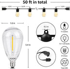 Lepro S14 Outdoor String Lights, 50ft Patio Lights with 15 LED Edison Bulbs - Image 3