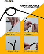 COLOER 10/2 Low Voltage Landscape Lights Wire 500ft 10 Gauge 2 Conductor - Image 4
