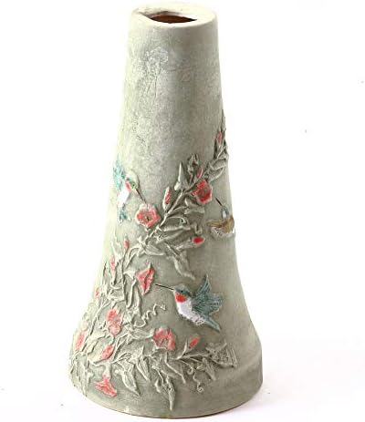 Birds Choice BCHUMMINGBIRD Hummingbird Burley Clay Bird Bath Set, Ceramic Bird Bath, 24" (H) x 17" (D), Beige - Image 5