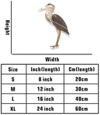 Heron Metal Wall Art Rustic Bird Plaque Steel Decor for Garden Patio Porch Living Room Indoor Outdoor Hanging Ornament (16 INCH) - Image 6