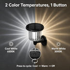 Solar Pathway Lights Outdoor 4 Pack, 3-in-1 Ground Wall Post Mount - Image 3