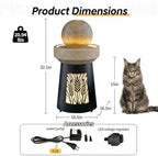 32.1" H Modern Wheat Field Outdoor Water Fountain with LED Lights and Pump, Floor Standing Waterfall Feature Outdoor Garden Fountain for Garden, Porch, Patio and Backyard Decor - Image 7