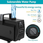Pond Waterfall Kit with 600GPH Pump & 8-inch 304 Stainless Steel Spillway - Image 5