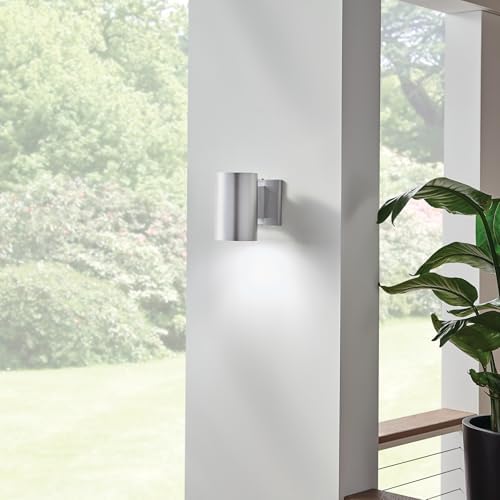 Kichler Outdoor Wall Sconce Light, Brushed Aluminum - Image 5