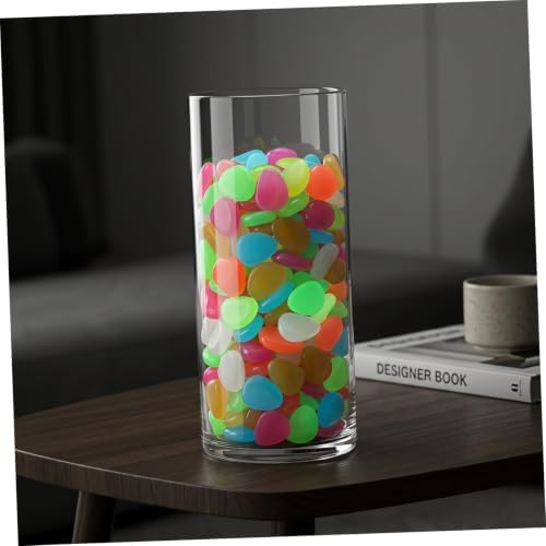 OSALADI Resin Pebbles Outdoor Decorative Stones Glow the Dark for Garden and Yard 500pcs Recharge in Sunlight Glowing Landscaping Stones and Random Color and Pet Friendly for Fish Tanks - Image 5