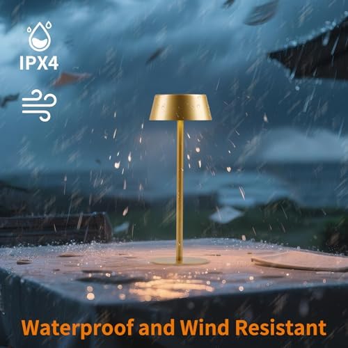 Portable Outdoor Table Lamp, 50h Runtime Battery Operated Table Light,4Pack - Image 5