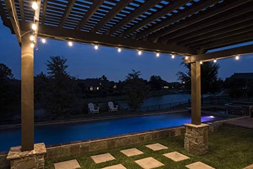 Enbrighten Bistro Outdoor String Lights, 48ft, 24 Bulbs, White Light Only - Image 7