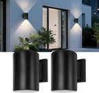 Livinlarge Solar Wall Lights Outdoor,Wall Sconce Waterproof Up and Down by Livinlarge