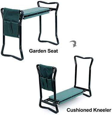 LiteXim Foldable Kneeler Garden Seat Portable Stool with EVA Kneeling Pad and Bonus Tool Pouch - Image 4