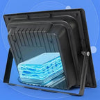 Led Flood Light Outdoor, with Remote Control Solar Dusk to Dawn Solar Flood Light Suitable for Yards, Building Facades, Construction Sites, Warehouses - Image 3